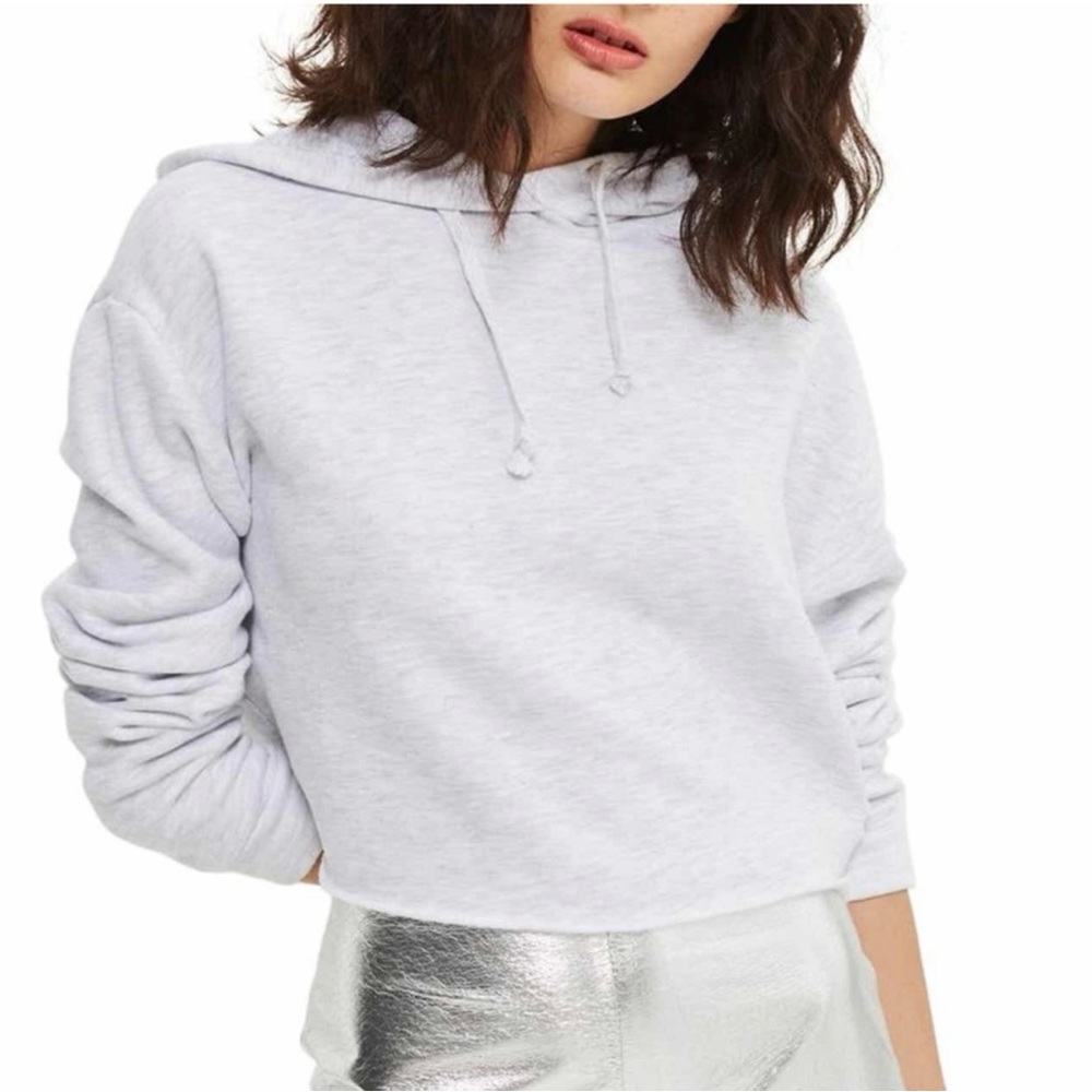 Topshop Women’s Crop Sweatshirt